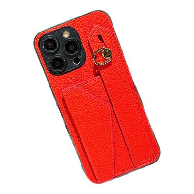 坎宁安适用于三星S25Ultra手机壳S24插卡套S23+腕带支架S21FE卡夹A55公交卡a34复古A60s小众a25简约荔枝纹