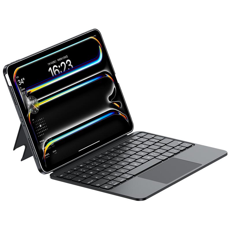 智思慧ipad妙控键盘air6蓝牙键盘5保护套pro11寸13智能触控磁吸适用苹果10代2024平板专用保护壳一体鼠标套装