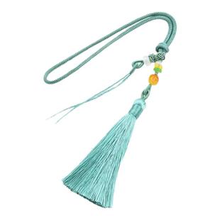 车挂手把件挂绳手工编织diy短款 玉佩蜜蜡香包包平安符流苏挂件绳