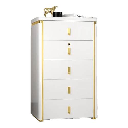 鹿匠隐藏式保险箱家用大型办公室卧室五斗床头柜首饰手表收纳柜指纹密码锁防盗保险柜