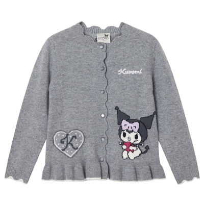 【erdosKIDS×Kuromi】鄂尔多斯童装酷洛米联名儿童保暖羊绒开衫
