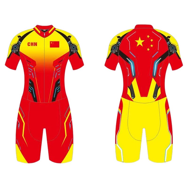 中国风新款未来科技男女款速滑服