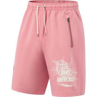 李宁反伍BADFIVE如火燎原短卫裤男士新款宽松裤子夏季针织运动裤