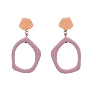 几何镂空耳环女高级感夸张银针耳饰大气质秋款耳钉耳夹无耳洞女