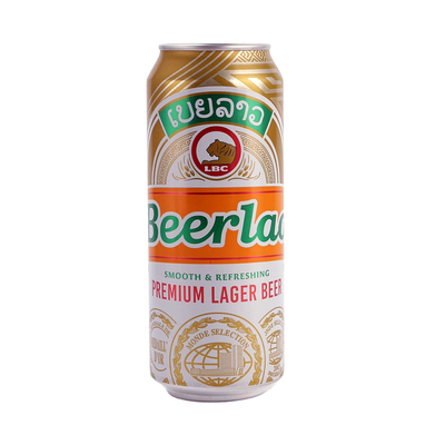 老挝啤酒黄啤原瓶进口6听装