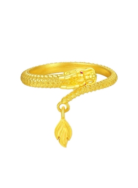 本命年纯银龙戒指送女友生日礼物