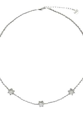 甜美时尚花朵度假风宝石项链