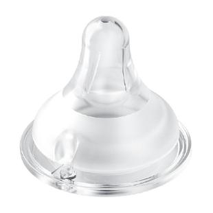 evorie爱得利实感奶嘴M号3-6个月宽口径奶瓶通用型安抚奶嘴