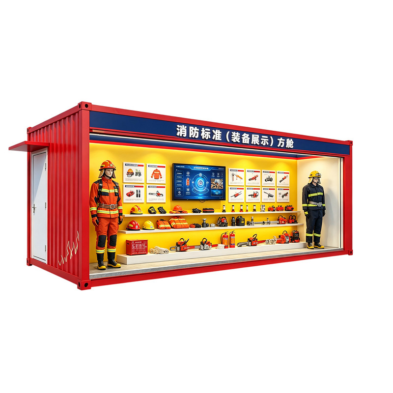 消防标准装备集装箱展馆定制