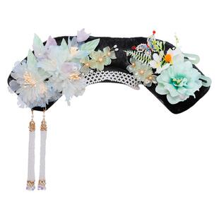 公主造型头饰旗头贵妃格格头饰百搭古装假发后宫皇后娘娘影楼发饰