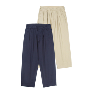 山系Double Pleated Chino Pants长裤斜纹双褶休闲长裤日系裤子男