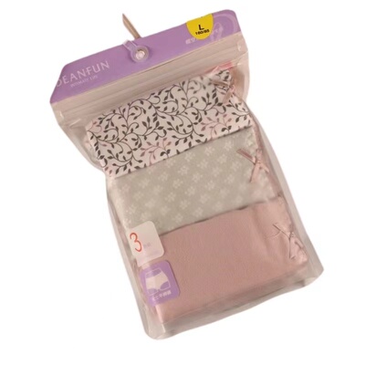 3条装蝶安芬95%纯棉中高腰女内裤