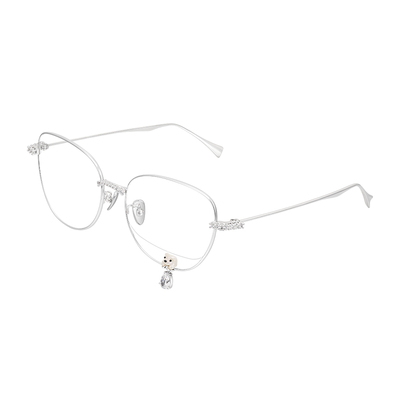 YVMIN尤目植绒熊宝石吊坠眼镜