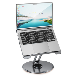 360度旋转笔记本增高支架托可调节升降站立式折叠桌面手提电脑平板机械臂抬高悬空散热底座垫高铝合金支撑架