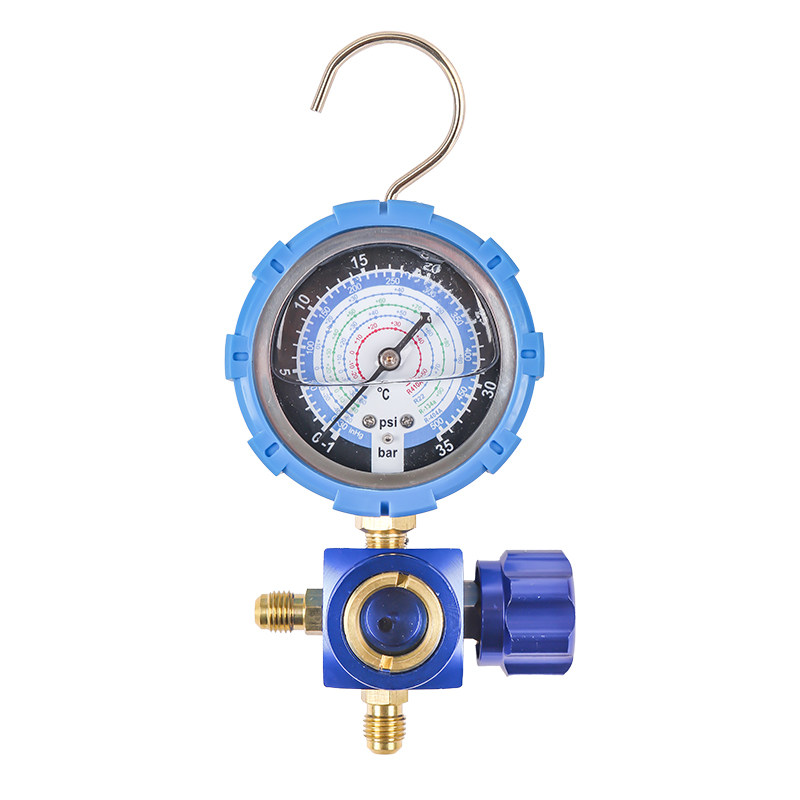 家用空调加氟工具R22/R410a加氟压力表冷媒雪种加液汽车充氟单表
