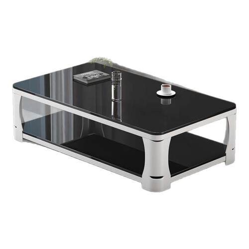 茶几客厅家用小户型简约现代仿大理石钢化玻璃电视柜茶台桌子茶几