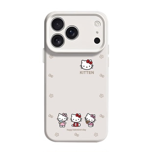 蝴蝶结猫咪适用苹果18手机壳iPhone17promax可爱16plus新款15卡通14高级感13小众12x少女心磁吸软液态硅胶air