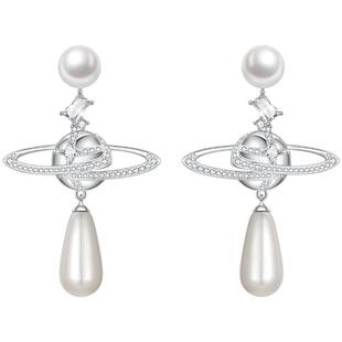 ZEGL真柳设计师星涟系列贝珠星球耳环女高级轻奢耳钉气质耳饰耳坠