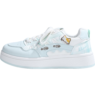 回力可爱小猫板鞋女2026春季新款多巴胺百搭休闲鞋子厚底小白鞋女