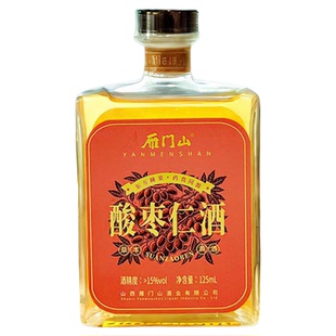 雁门山酸枣仁酒375ml(125ml*3)山西特产黄酒 山楂红枣小米养生酒