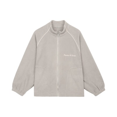 宽松长袖摇粒绒夹克pomme蓬马