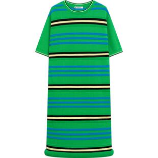 【播奥莱】播优雅条纹连衣裙女夏新款商场同款T恤裙BDR2LD1382