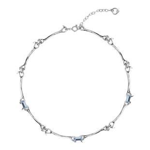 BLACKHEAD/黑头水钻拼接项链女士锁骨链情侣款Y2K男生潮甜酷配饰