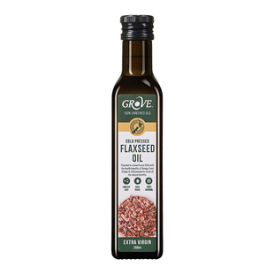 【会员专享】grove亚麻籽油250ml新西兰进口宝宝幼儿童凉拌辅食油