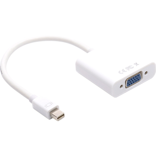 适用于苹果MacBook电脑mini DP雷电thunderbolt接口HDMI转换器接头VGA线高清视频投影仪笔记本同屏连显示器