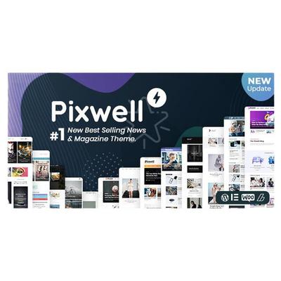 Pixwell 多功能现代新闻杂志CMS响应式WordPress主题模板