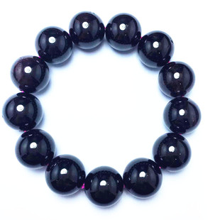 石榴石 garnet 天然水晶手串 单圈手链 女性之石 大颗粒特惠礼物