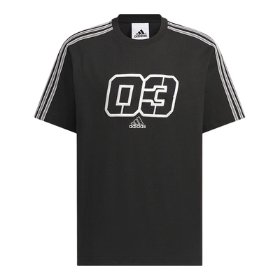 Adidas/阿迪达斯正品2025夏季款男士透气经典宽松针织短袖JX2633