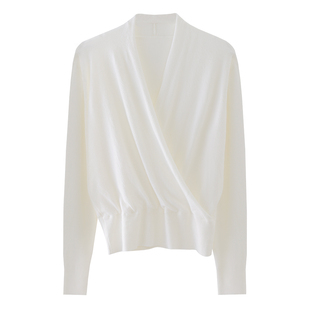 HAMYIHO 白水女针织毛衣女款2026新款春季内搭打底衫羊毛长袖上衣