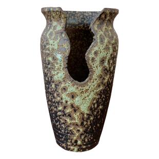 手工陶艺土陶粗陶罐花盆大复古法师老桩罐微瑕切口创意千筒花瓶高