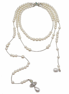 其他合金仿珍珠毛衣链女长款项链