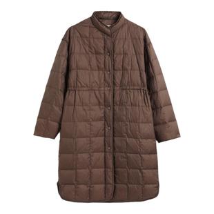 蒲PUKKA 小个子羽绒服女冬季年白鸭绒时尚洋气中长款外套