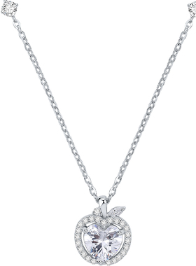 周六福铃间蜜果项链女苹果链坠S925银轻奢设计感本命年礼物送女友