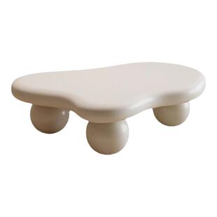 圆墩墩茶几现代简约家用客厅小户型轻奢ins风云朵桌子奶油风边几