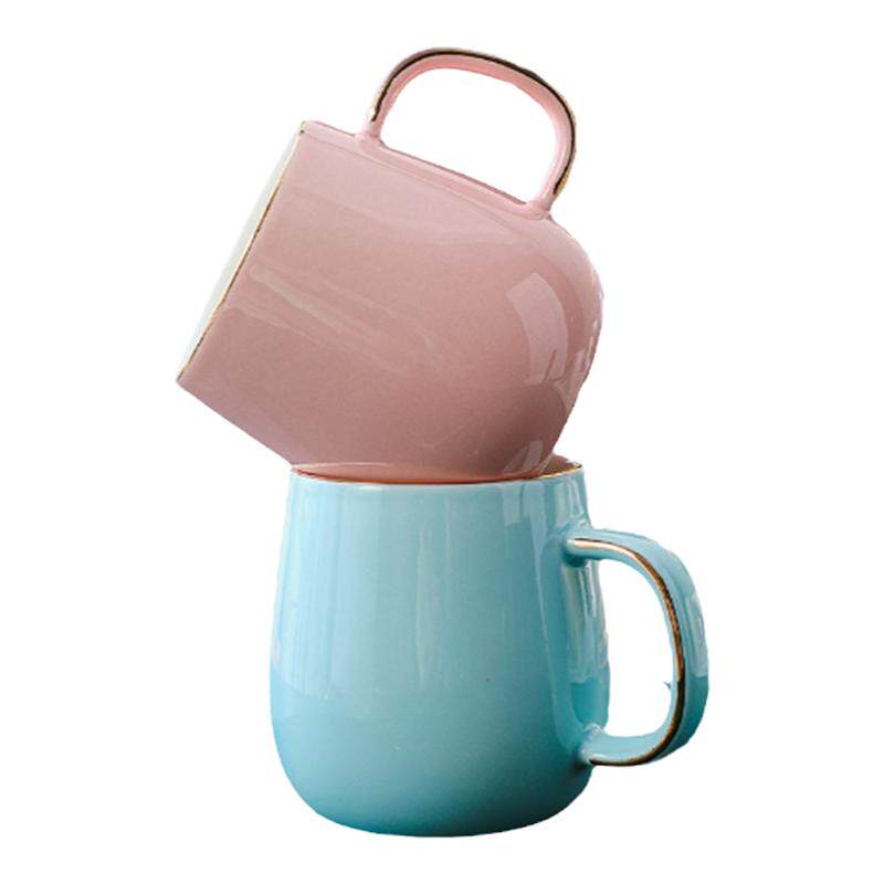 开学季陶瓷水杯高颜值杯子牛奶杯马克杯宿舍杯茶杯家用杯子情侣杯