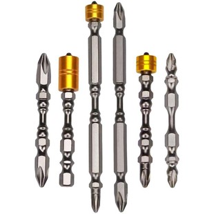 双截棍高强度磁性十字批头双头电动螺丝电钻起子头强磁超耐磨磁圈