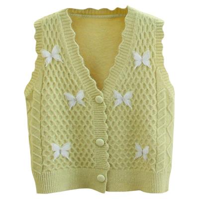 针织马甲女时髦洋气毛衣背心开衫