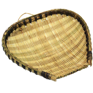 竹编簸箕精编筲箕竹篮竹筛农家手工青蔑竹筐厨房洗菜沥米饭晾晒