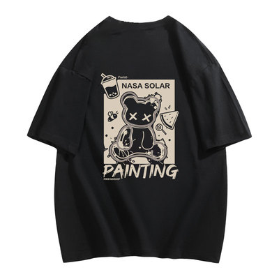 NASA联名款纯棉重磅宽松情侣短袖