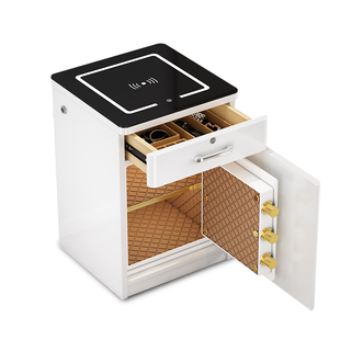 2025新款虎牌60cm远程WIFI报警高端保险柜家用带床头柜保险箱一体小型防盗简约现代智能密码办公抽屉卧室