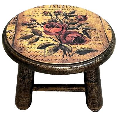 原木儿童美式乡村可爱小凳子