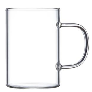 玻璃杯带把带盖水杯大容量杯子茶杯男士啤酒杯喝水杯办公室耐高温