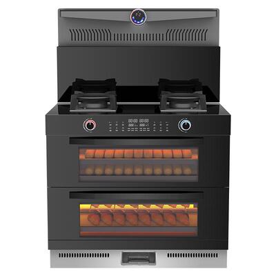 Frestec/新飞集成灶家用体感变频圆形彩屏蒸烤箱消毒柜侧吸一体灶