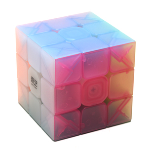 奇艺果冻色2阶3阶4阶5阶魔方三阶四阶五阶儿童比赛专用顺滑玩具