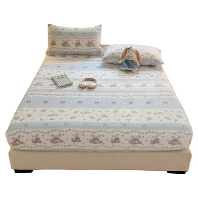 定做订制加厚牛奶绒宝宝毛绒床笠