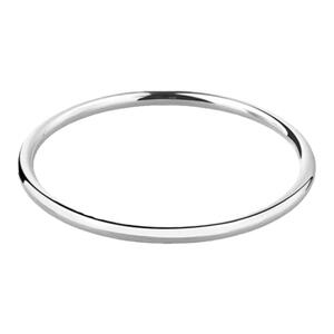 银手镯女9999纯银素圈足银手镯银镯子简约2025新款女孩礼物正品